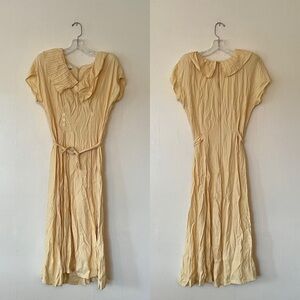 𝅺VINTAGE Nina Piccalino Yellow Sun Dress
